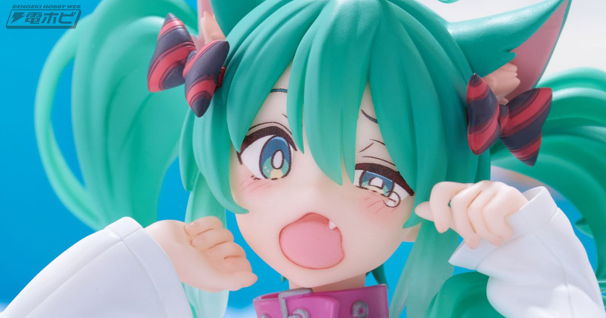 大きなあくび顔、猫耳Tシャツ姿が可愛すぎる！Ixy氏描き下ろし「初音