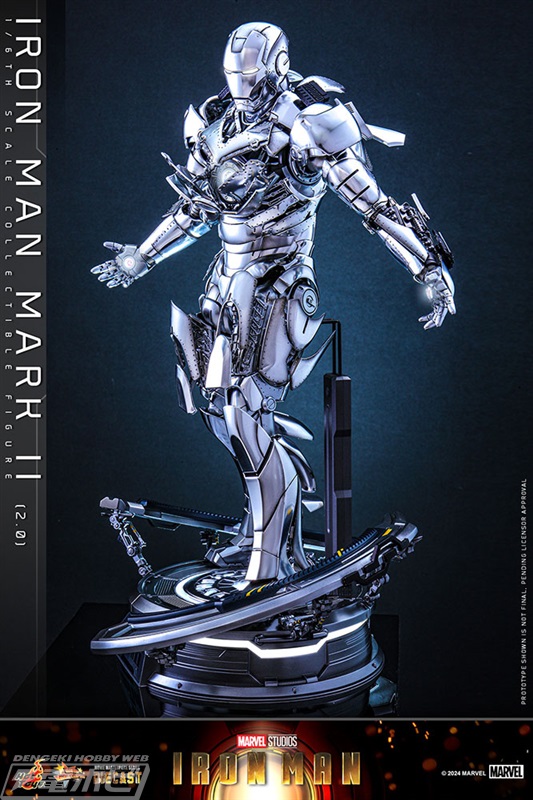 シルバーの輝きが増した「アイアンマン・マーク2（2.0版）」合金可動