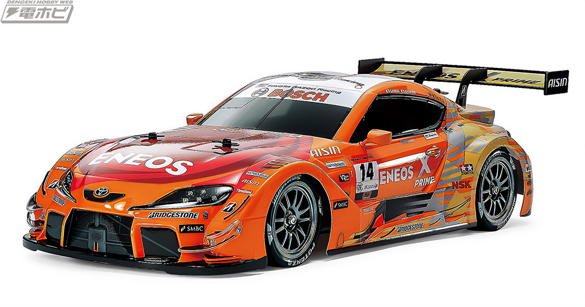 鮮やかなオレンジのボディは塗装済み！タミヤの電動RCカー組み立て