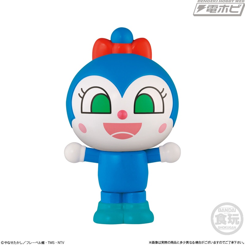 完成するとアンパンマンたちがバンザイポーズに！パーツを合わせて