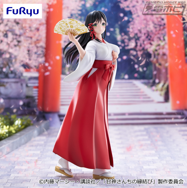 TVアニメ『甘神さんちの縁結び』より、甘神夜重がプライズフィギュアと