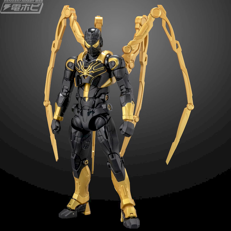 謎の黒いアイアン・スパイダーが千値練の可動フィギュア