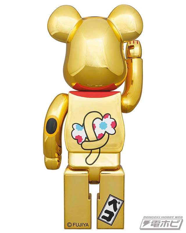 招き猫ペコちゃんのBE@RBRICK新作が、100％＆400％の2サイズセットで