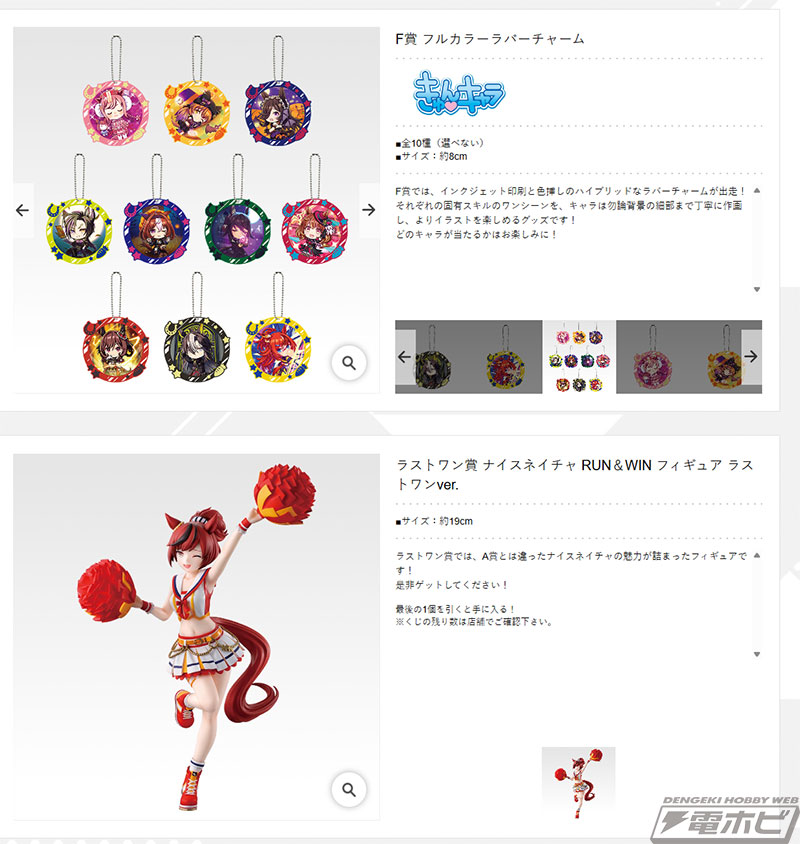 ラストワン賞は上着を脱いで応援してくれるナイスネイチャのフィギュア