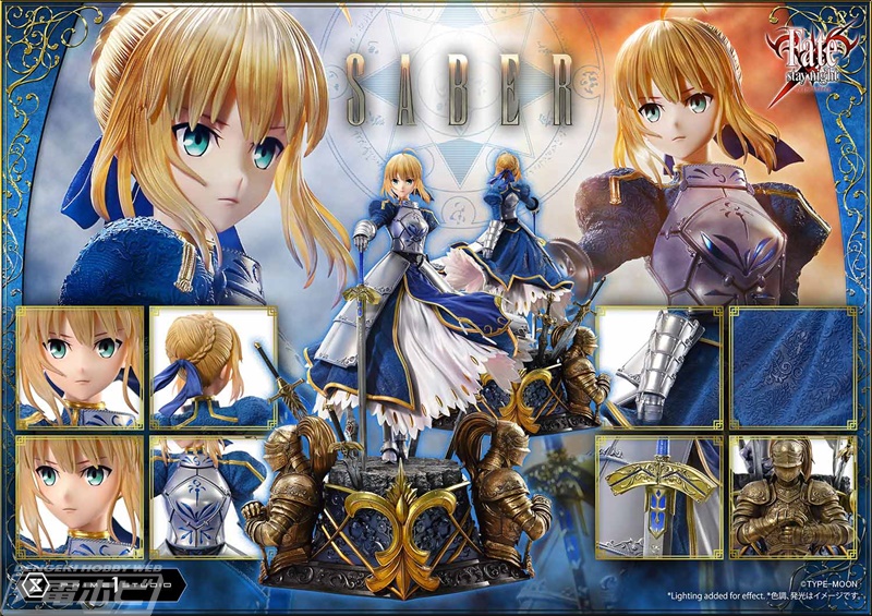 Fate/stay night』より、セイバーの1/4スケールフィギュアがプライム1