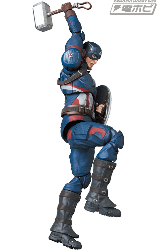 アベンジャーズ／エンドゲーム』版のキャプテン・アメリカがアクション