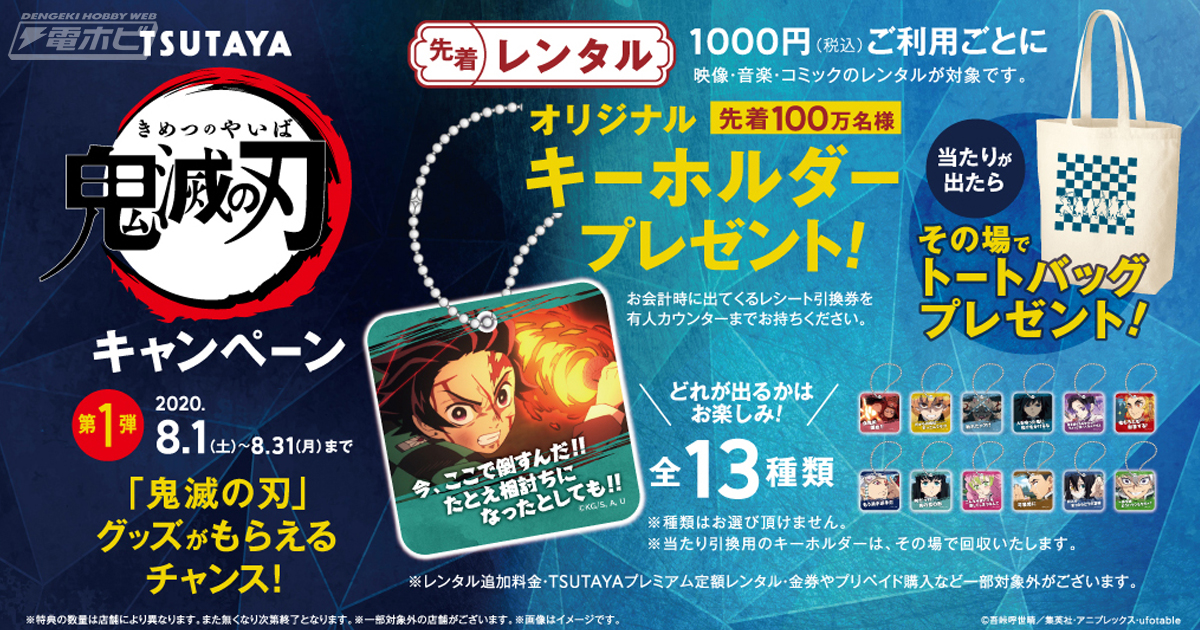 全国のTSUTAYAで『鬼滅の刃』キャンペーンが8月1日より開催！登場人物