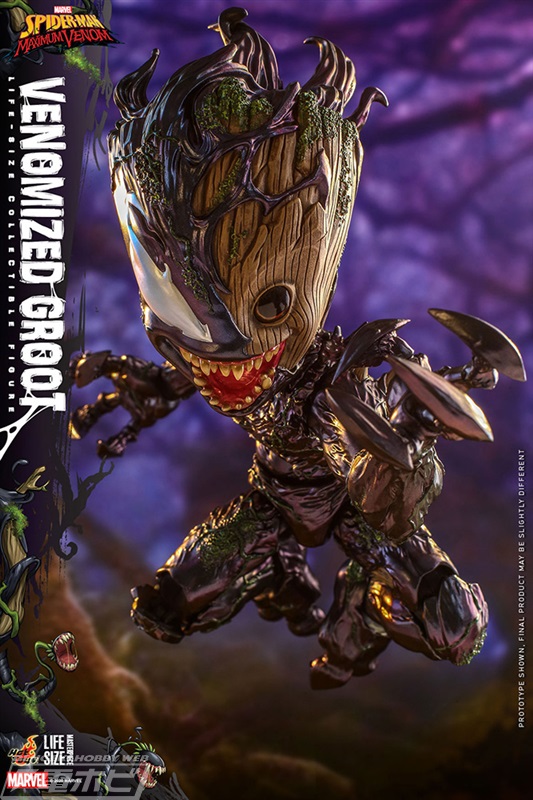 ヴェノム化したおぞましい姿のグルートが実物大でフィギュア化