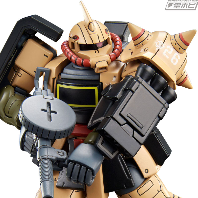 ガンダム THE ORIGIN MSD」のガンプラ「HG ザク・デザートタイプ」の