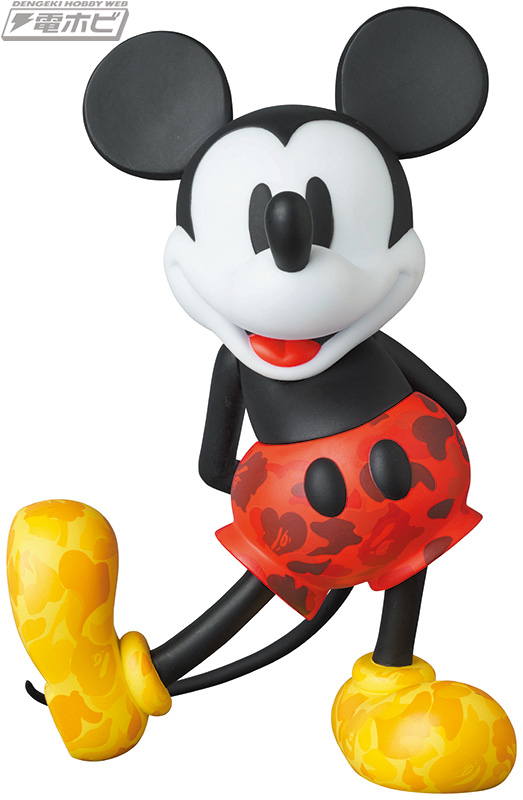 A BATHING APE（R）ABC CAMO柄の「ミッキーマウス」がカラーVer.で完成