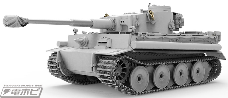 ボーダーモデル社製のドイツ戦車「タイガーI 初期生産型」と