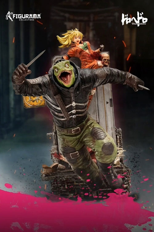 ドロヘドロ』カイマンとニカイドウのスタチューが登場！マスク姿の