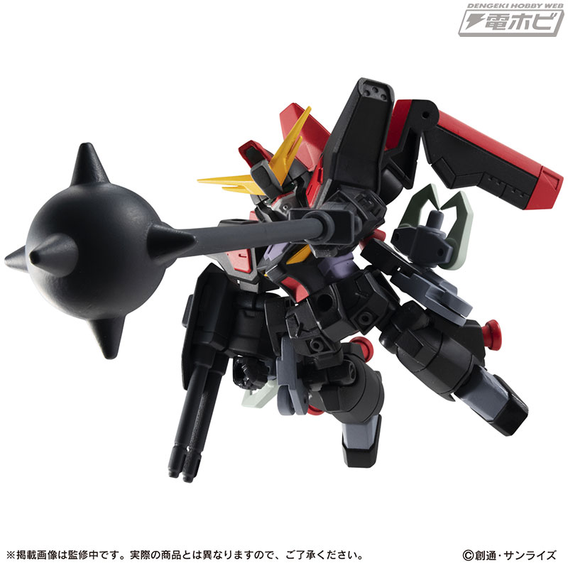 カラミティ、フォビドゥン、レイダーの3機がセットになってガンダム