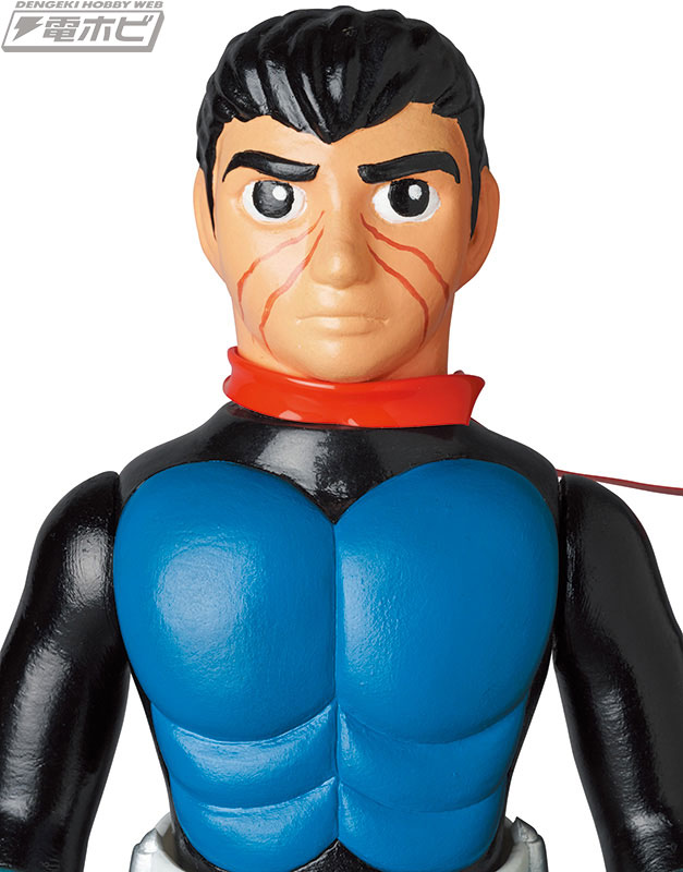 東映レトロソフビコレクション」に原作版 仮面ライダーがマスク取れ