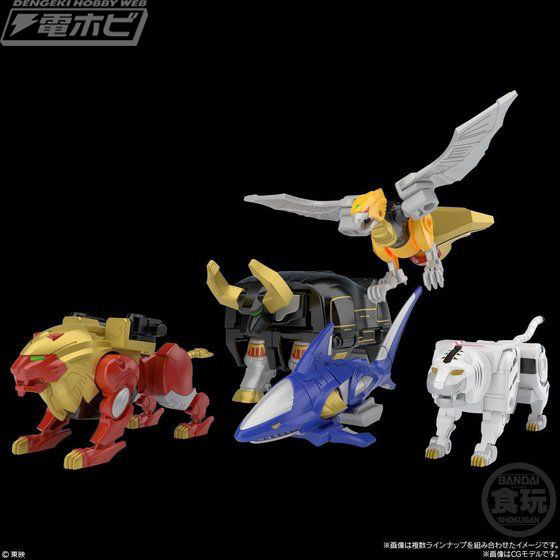 バンダイの新食玩プラキット「SMP」の第1弾『百獣戦隊ガオレンジャー