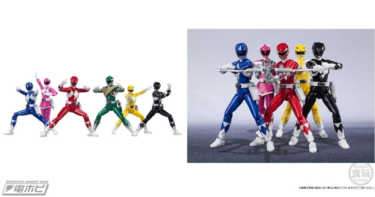 恐竜戦隊ジュウレンジャー』の6人がアクションフィギュアシリーズ