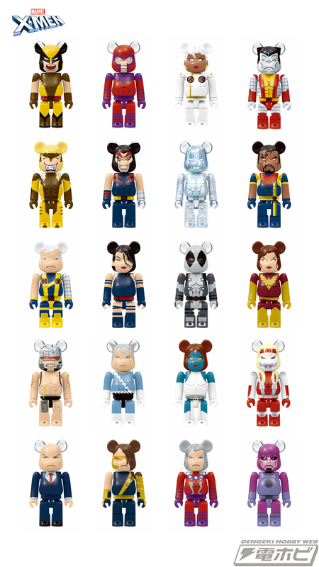X-MEN』のHappyくじにBE@RBRICKになったミュータントヒーロー
