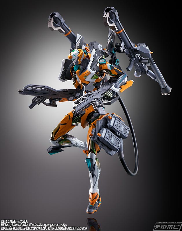 別売りの零号機などと組み合わせて二刀流装備や二丁装備も！「METAL