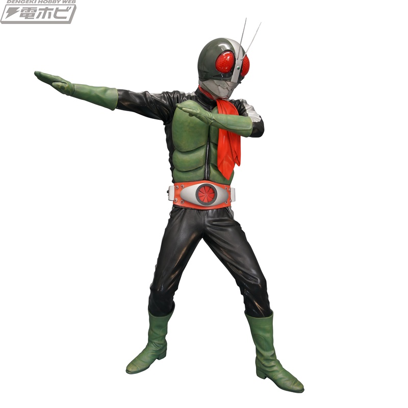 海洋堂のメガソフビキットシリーズに「仮面ライダー1号」「仮面