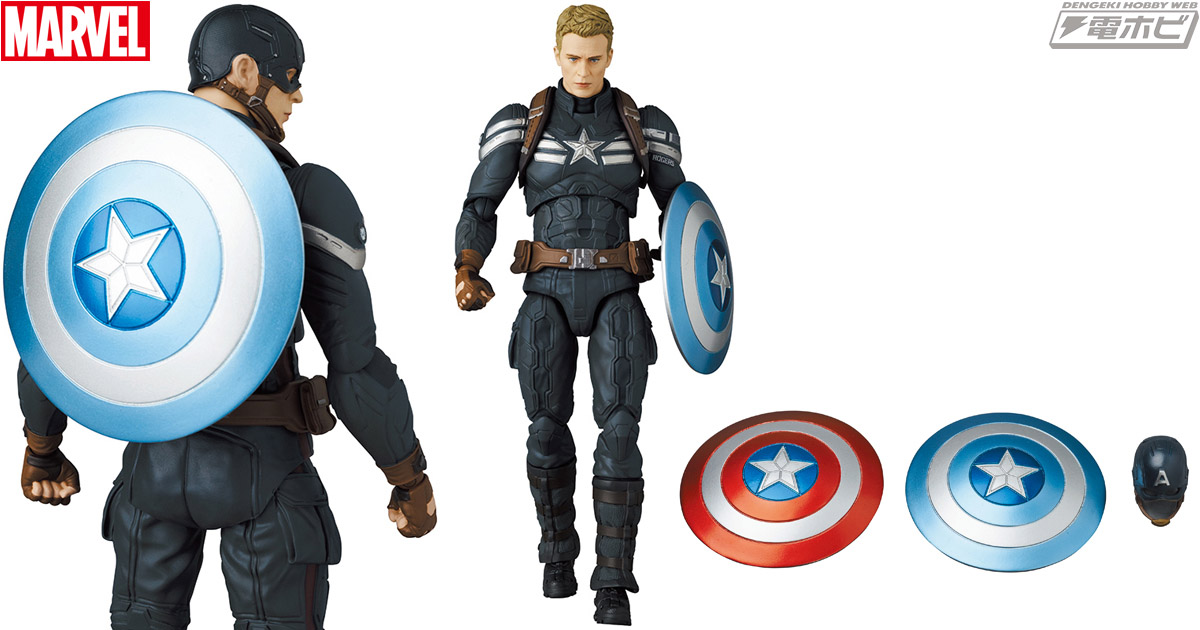 ステルススーツ姿の「キャプテン・アメリカ」がアクションフィギュア