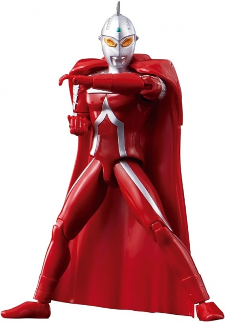ウルトラセブンの可動フィギュアとブラザーズマントのセットが