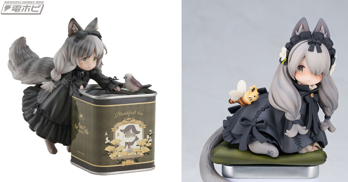 茶缶と合わさった姿がかわいい！オリジナルデフォルメフィギュア