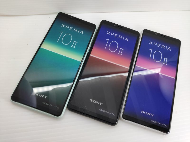 au SOV43 Xperia 10II モックアップ 3色セット