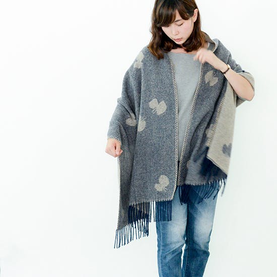 予約販売】mina perhonen × KLIPPAN ショールとウールブランケットが