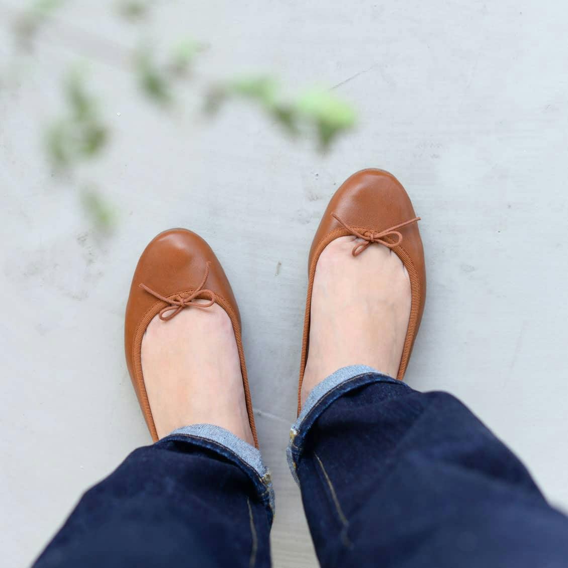 取扱終了】repetto／レペット／バレエシューズ／ブラウン（サイズ37