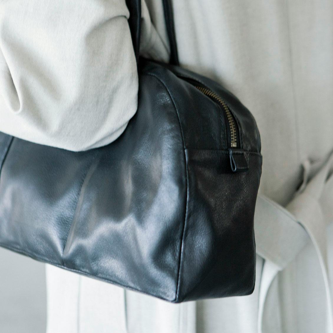 がんばりどきも私らしく」一田憲子さんとつくったラウンドレザーバッグ