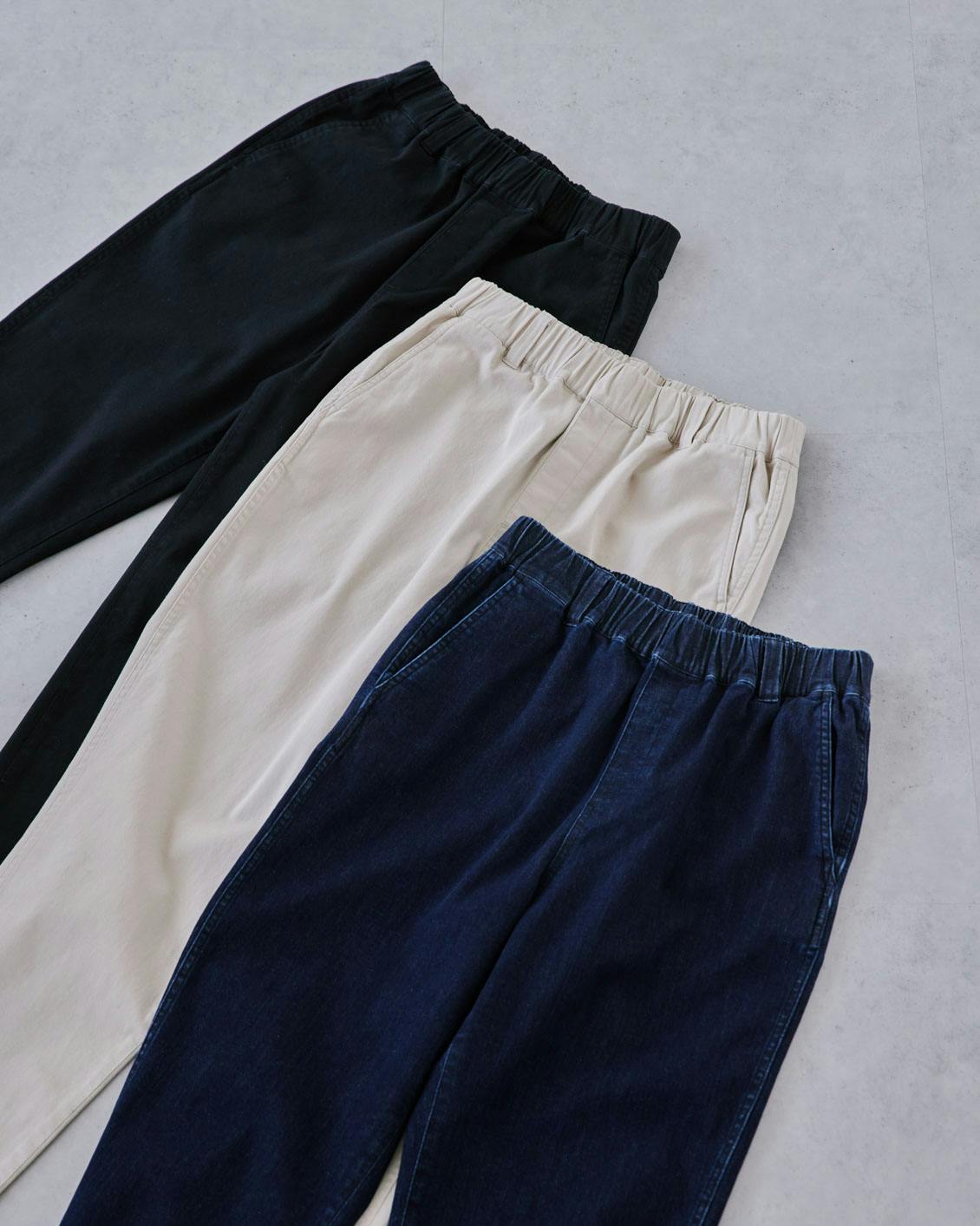 楽ちんなのに、スッキリ見え」たよれるペグパンツ（S・M・Tサイズ