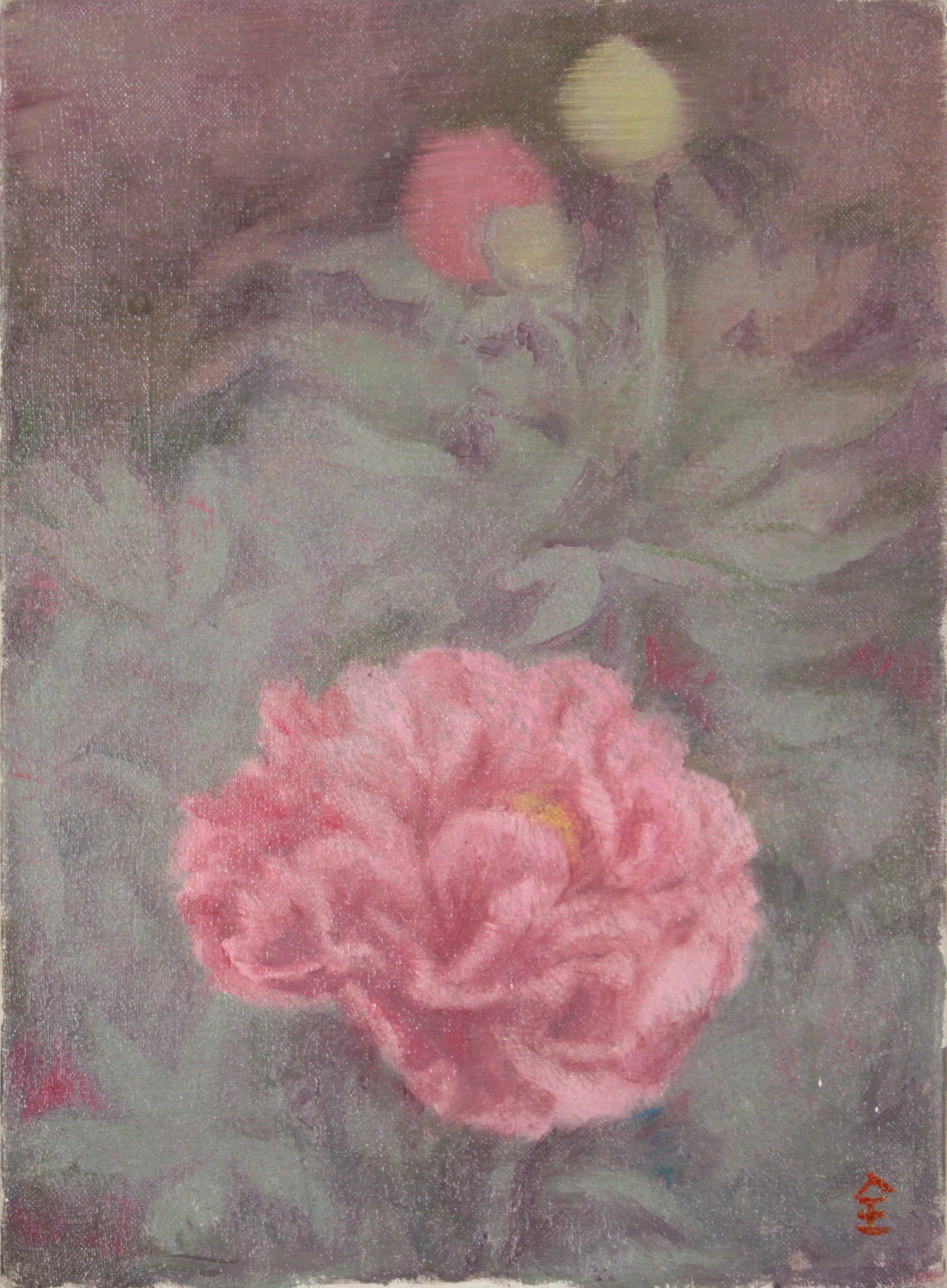 全 和凰 『牡丹』 油彩画 - 北海道画廊