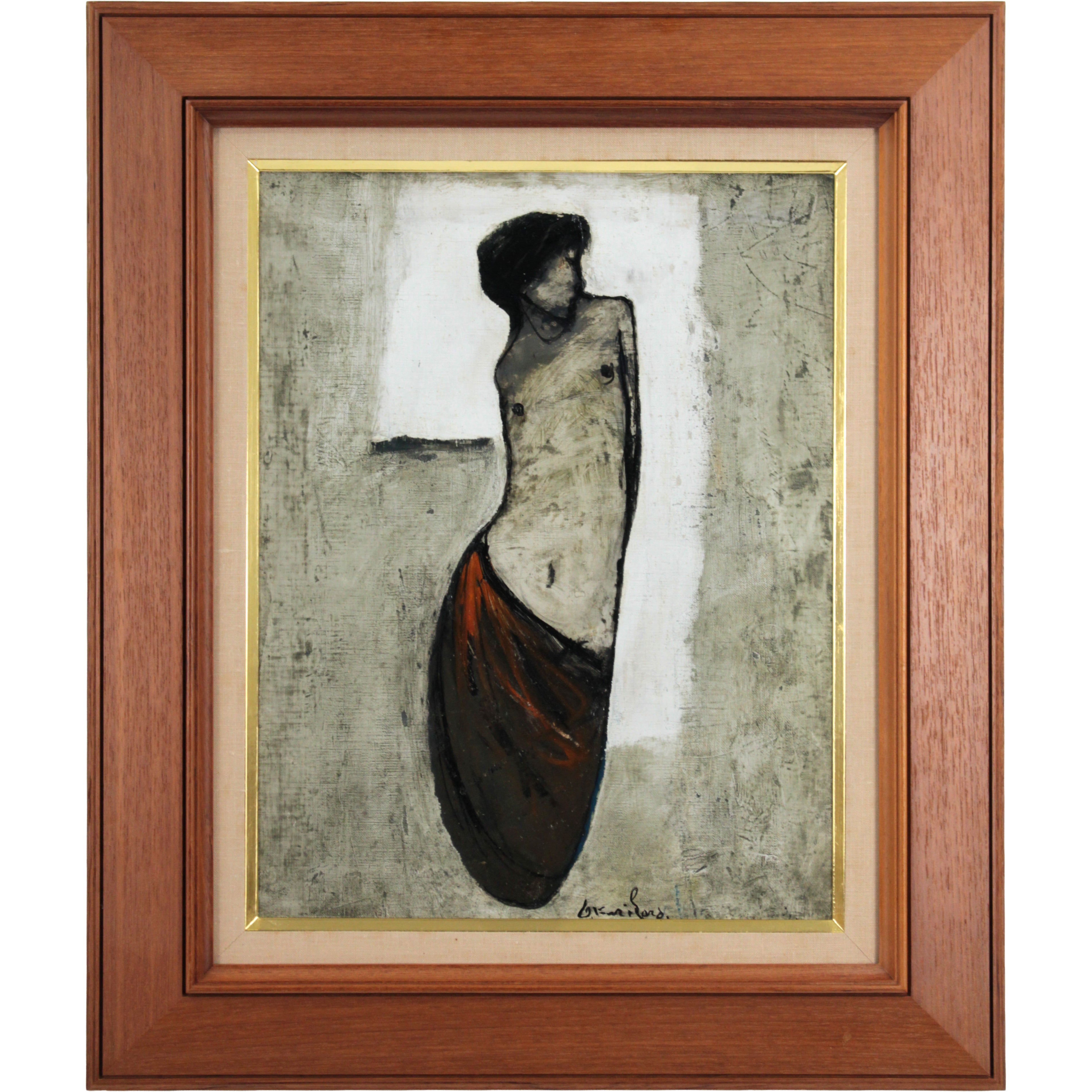 栗原一郎 『裸婦』 油彩画 - 北海道画廊