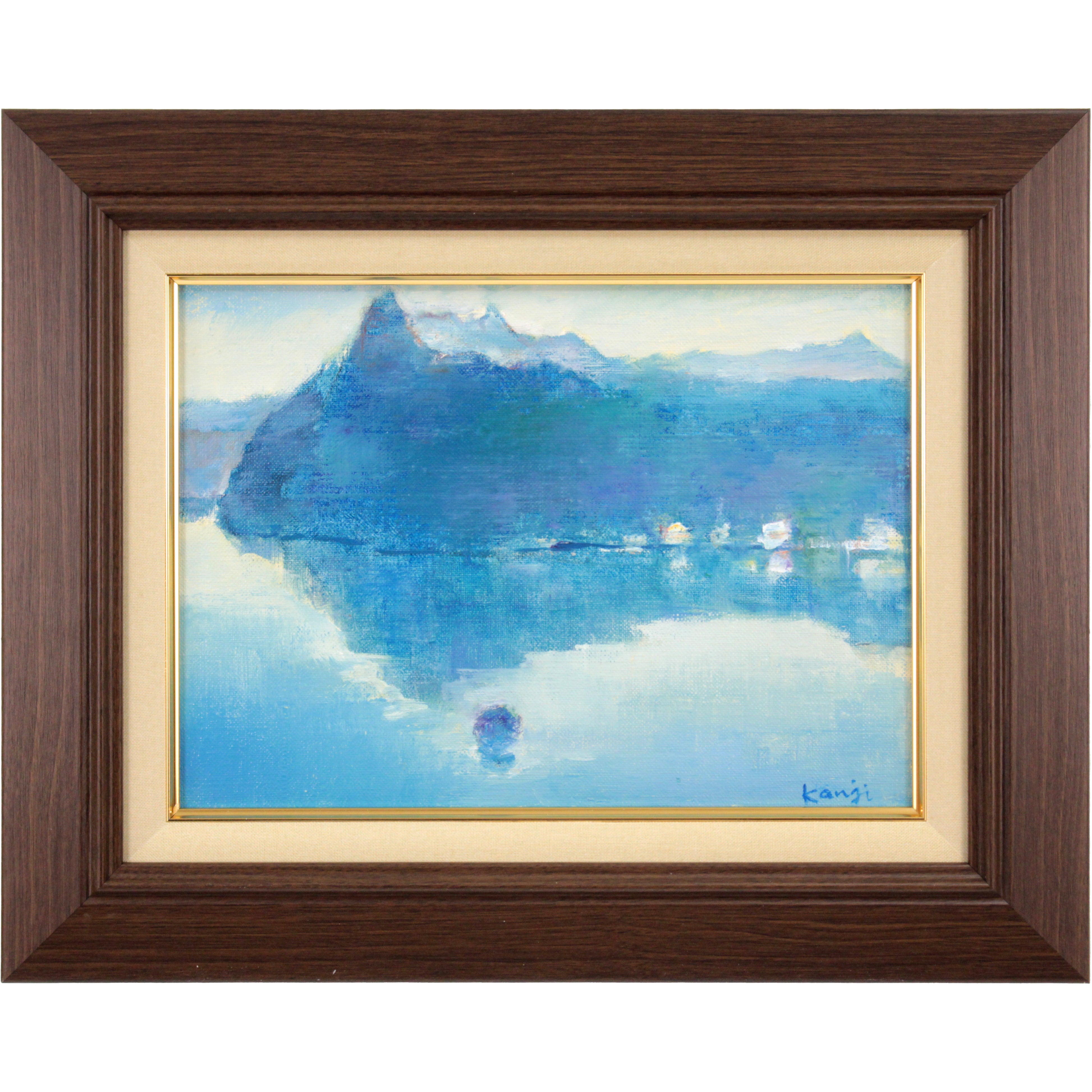 木下勘二 『摩周湖』 油彩画 - 北海道画廊