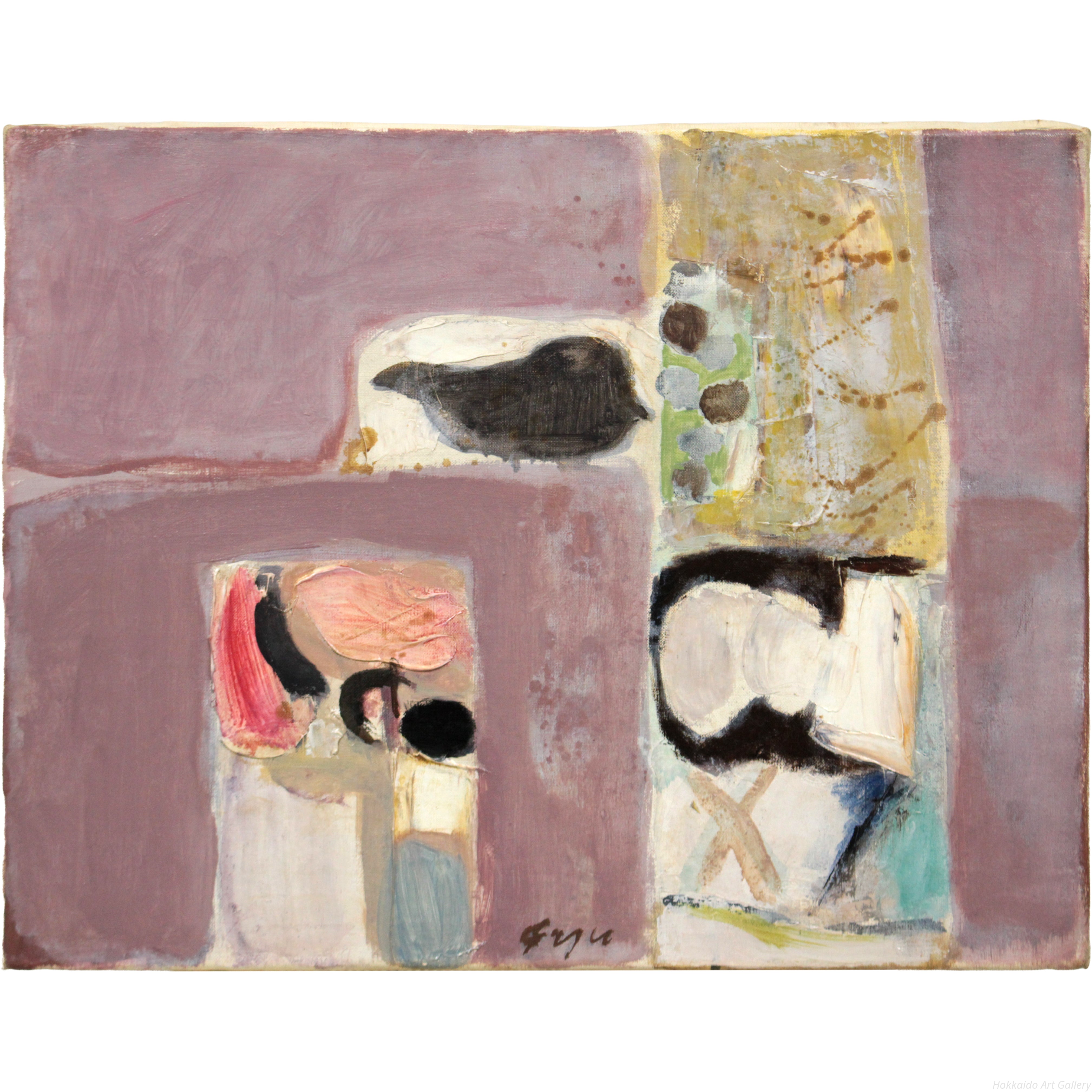 脇田和 『雀』 油彩画 - 北海道画廊