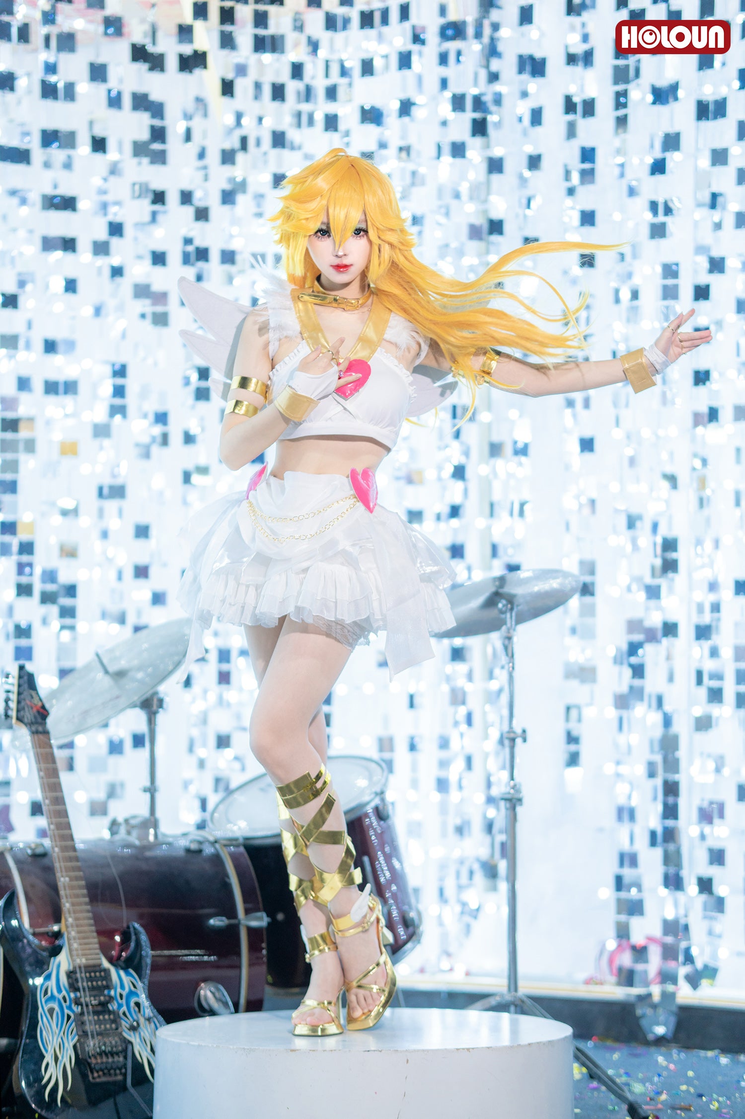 在庫品】HOLOUN パンティ&ストッキングwithガーターベルト アナーキー