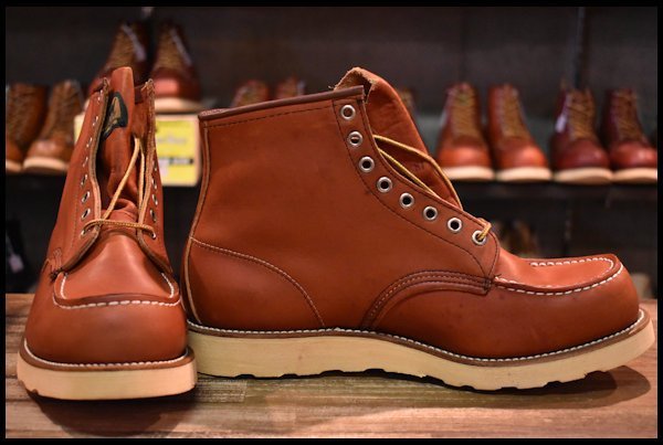 10E 箱付 DEAD 旧半円犬タグ 92年7月刻印】レッドウィング 875 アイ