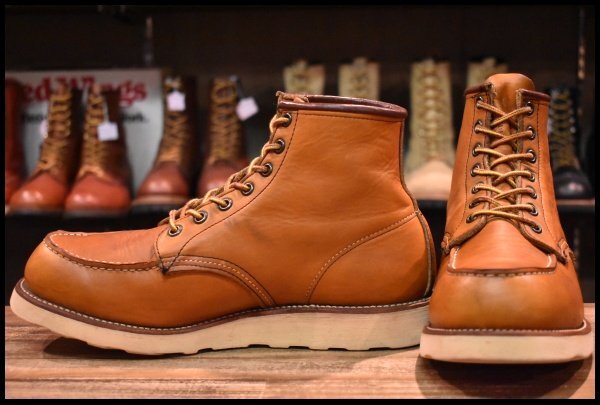 9.5E 良品 犬刻印 97年】レッドウィング 875 アイリッシュセッター 茶