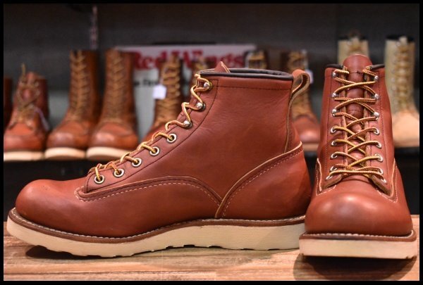 8D 良品 12年】レッドウィング 2924 ラインマン 赤茶 レッドブラウン