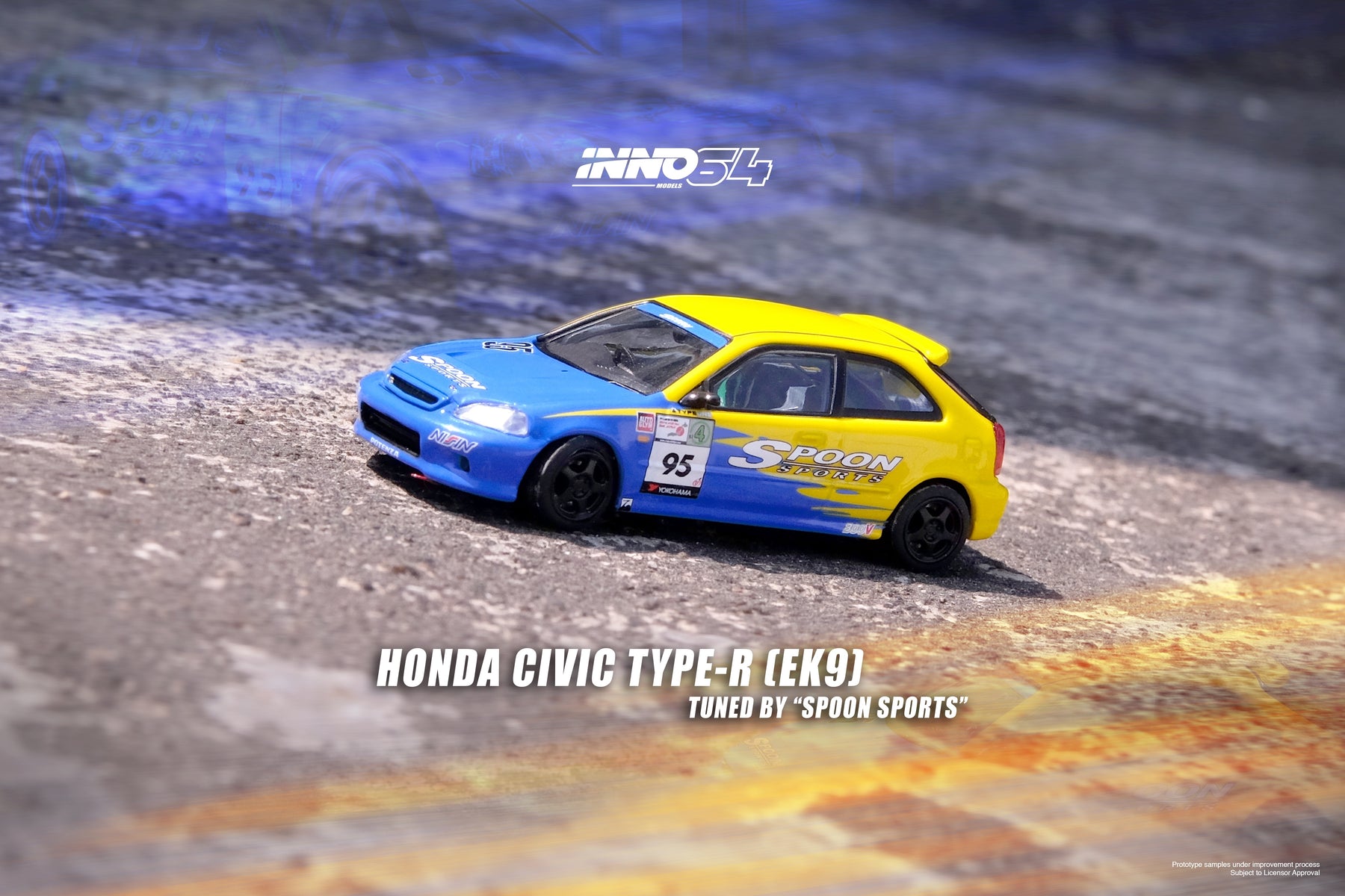 Inno64 1:64 Honda Civic Type-R EK9 Tuned by 