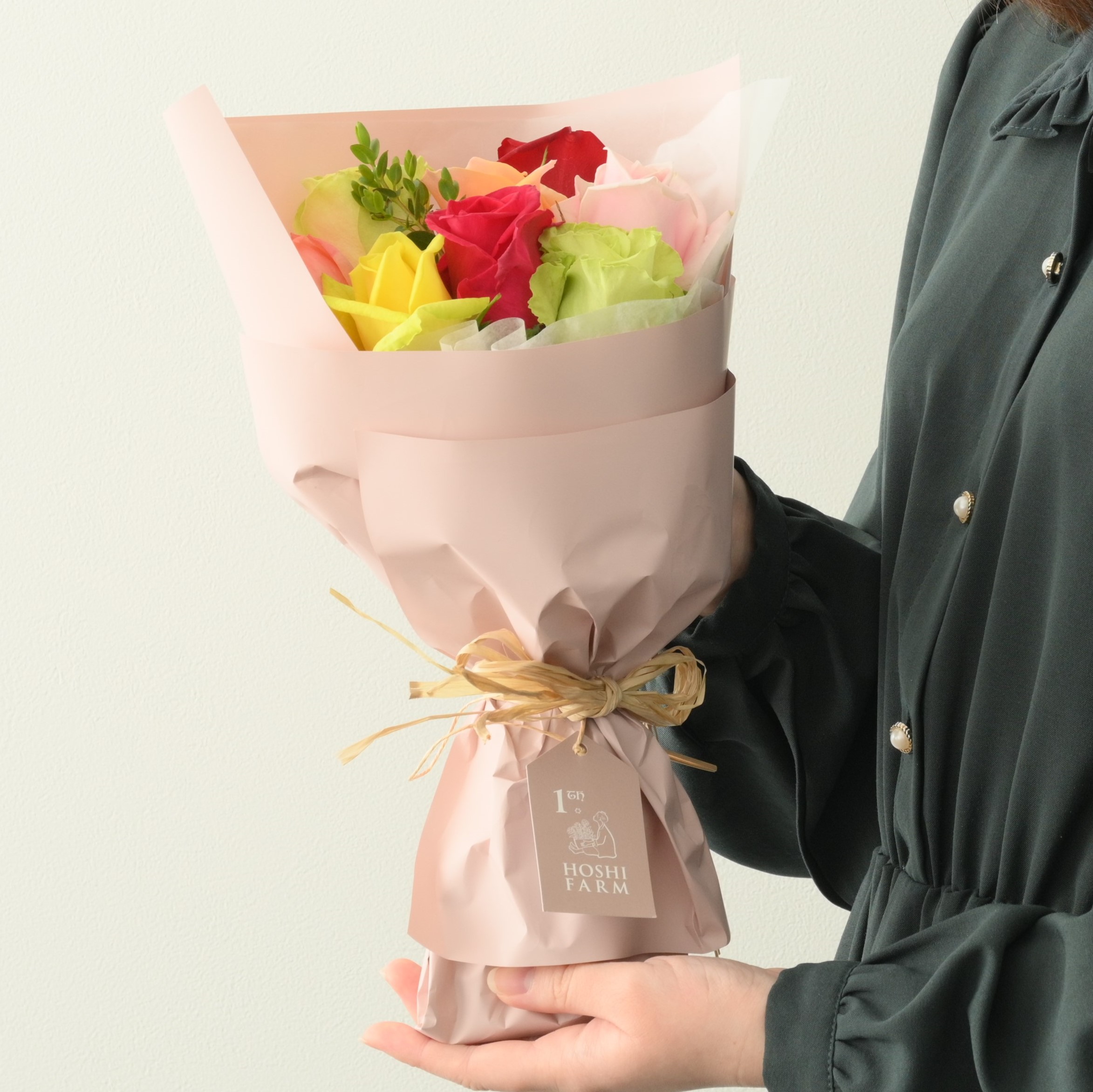 フリルブーケ カラフル 8本＆アニマルドーナツ2個入 | ホシファーム