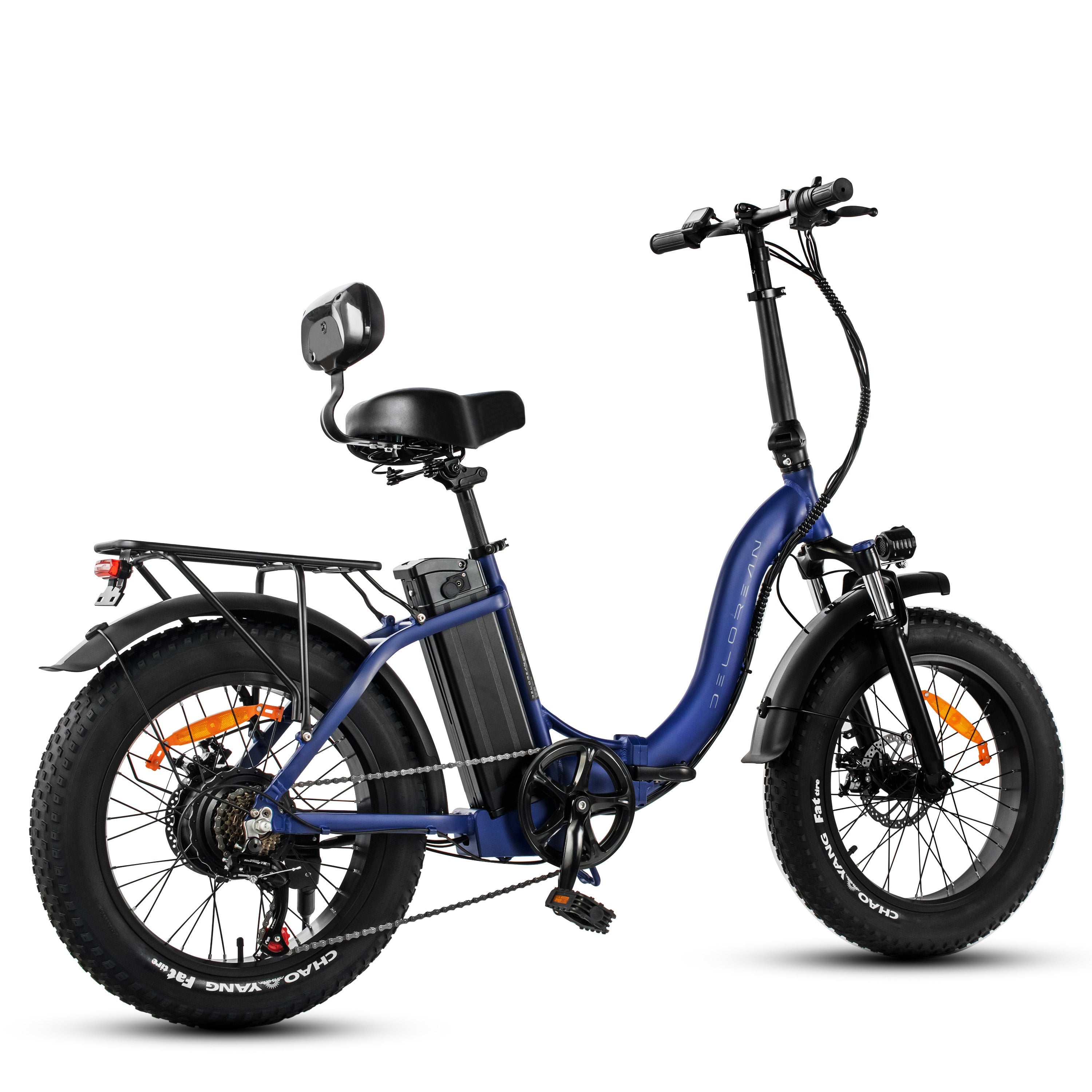 Delorean DM500-Sport Foldable Fat Tire E-Bike (Blue) – Mizari-store