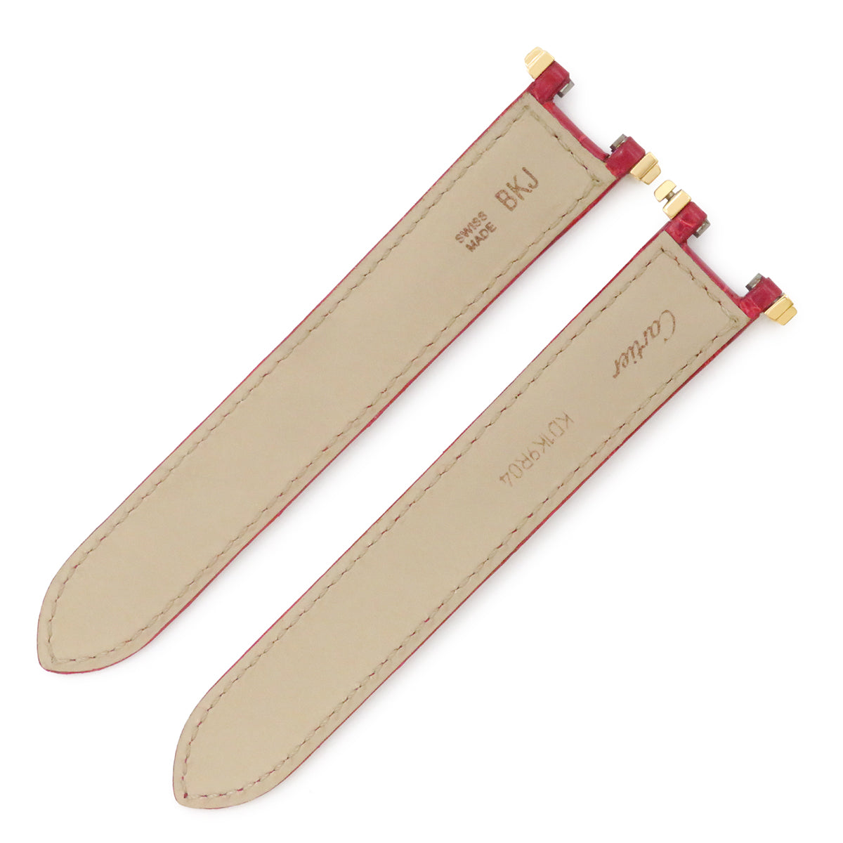 カルティエ Cartier レッド クロコダイル GP 腕時計パーツ 純正 替え