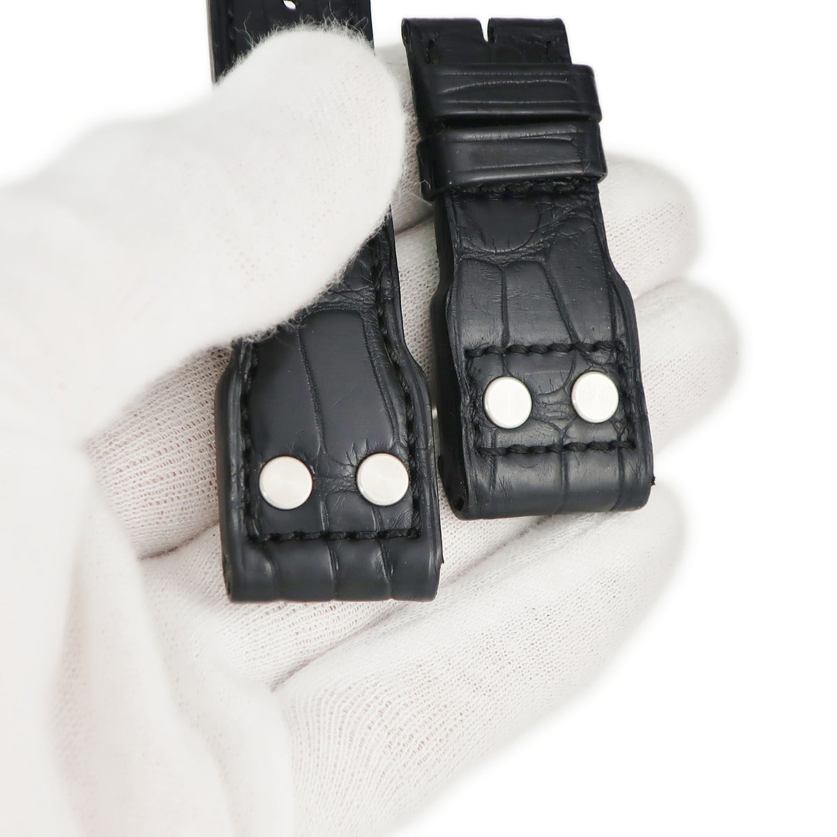 IWC IWC 純正 パイロットウォッチ クロコバンド ブラック クロコダイル