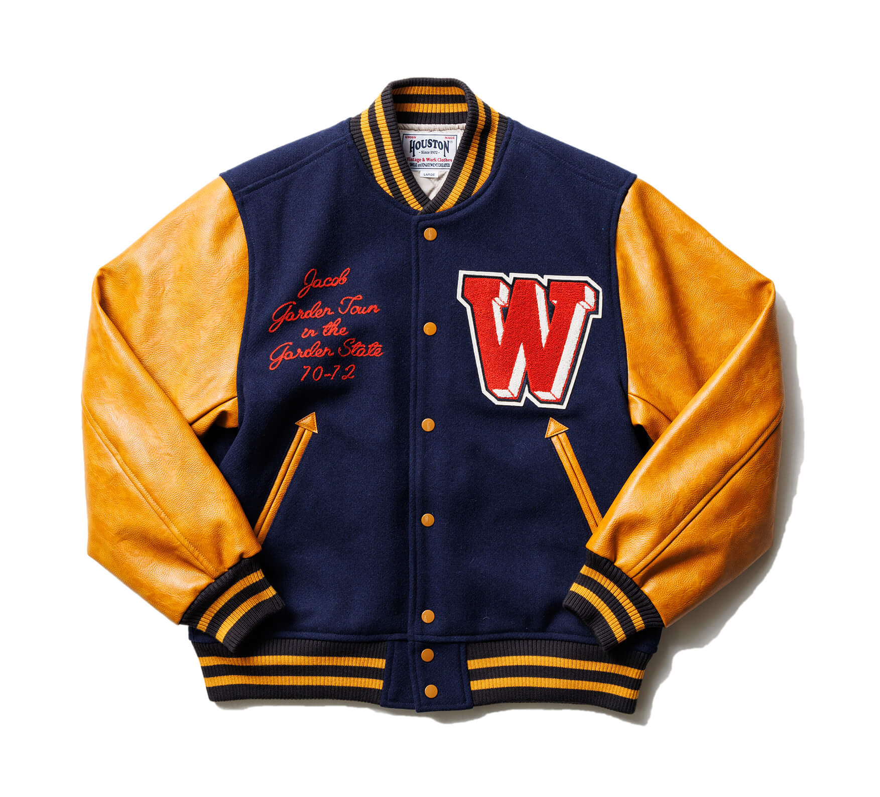 MELTON AWARD JACKET (FLAG) ｜ HOUSTON-BOOK