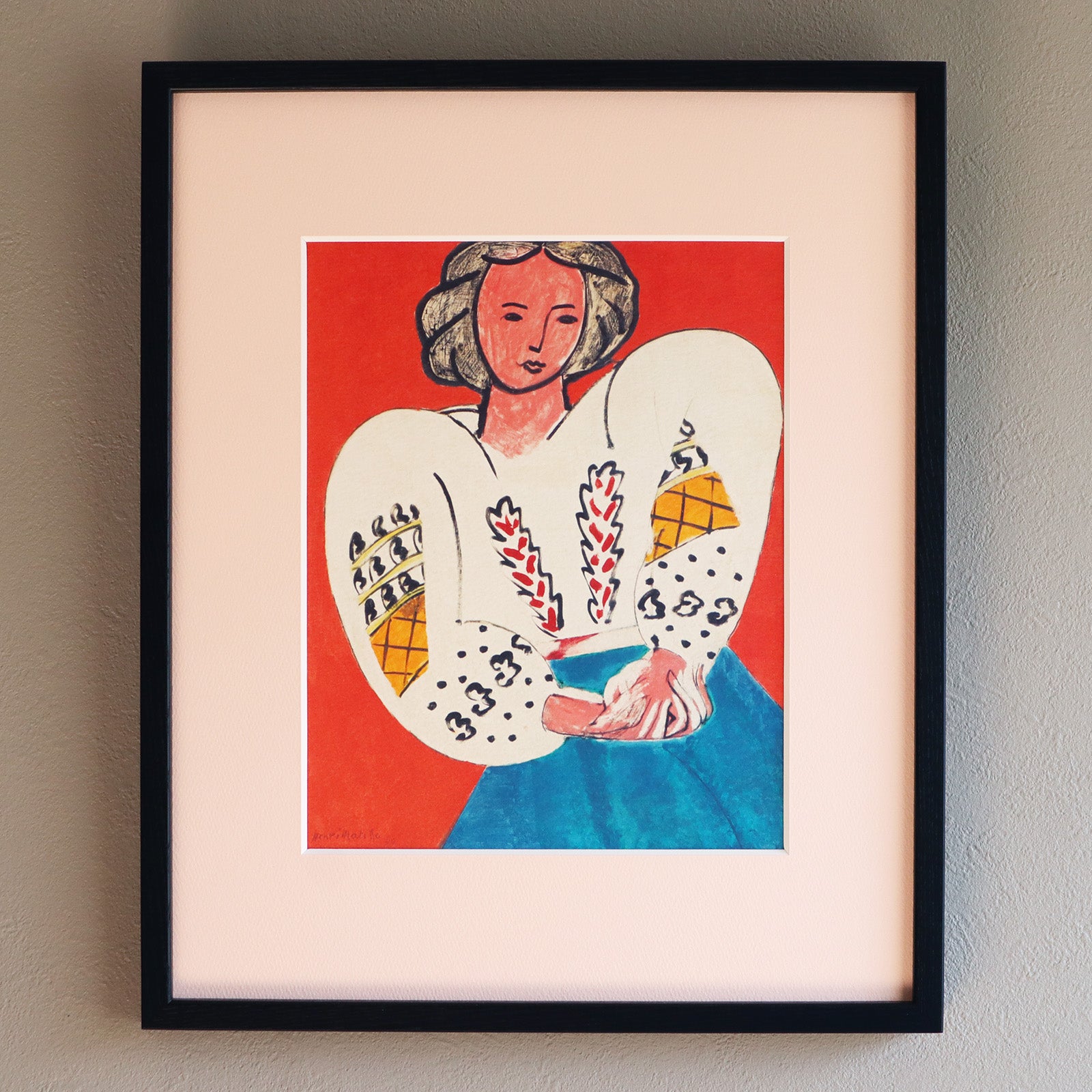 アンリ・マティス 「ルーマニアのブラウス」アートポスター｜モダン