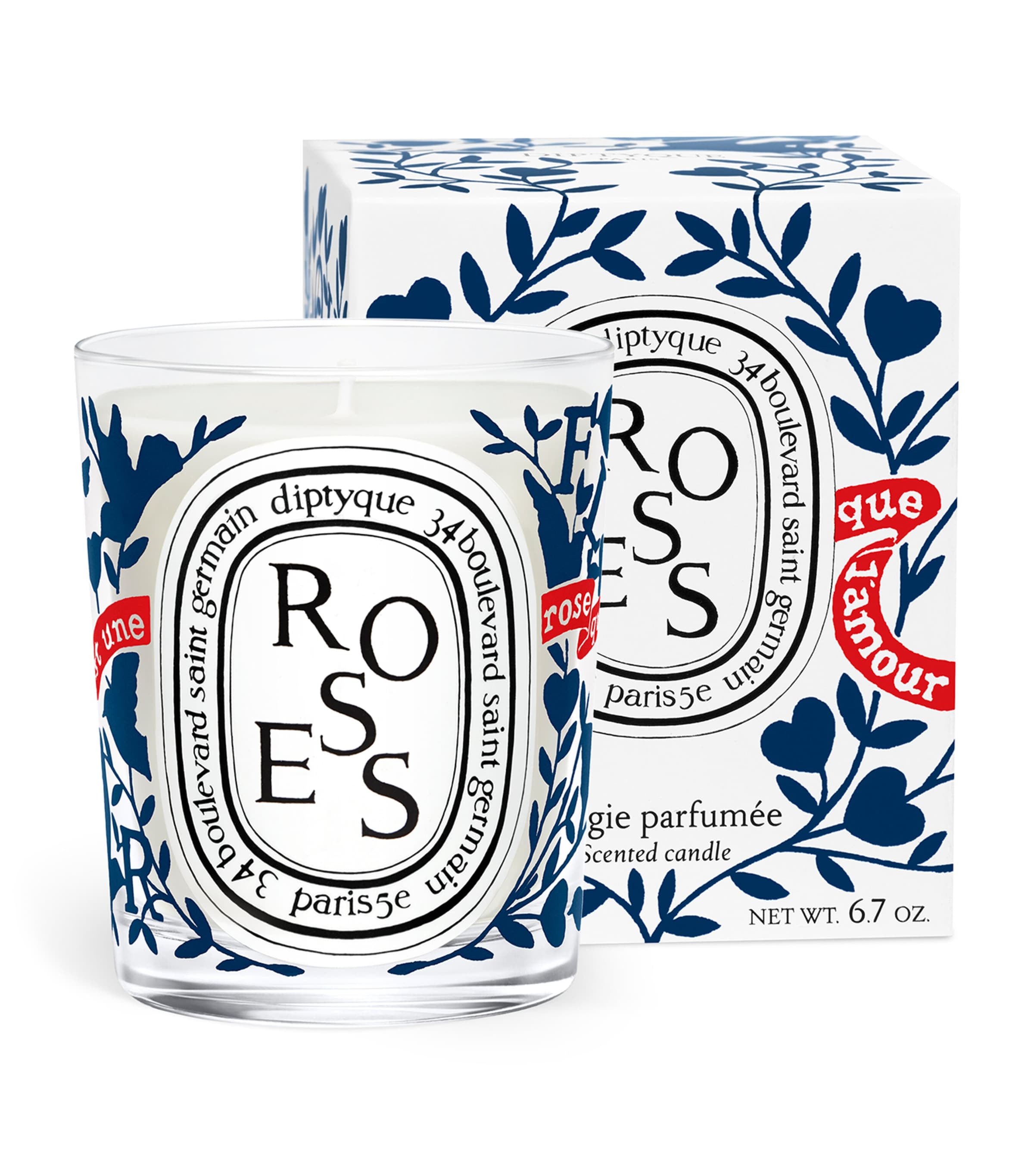 Diptyque Roses Classic Candle (190g) | Harrods UK