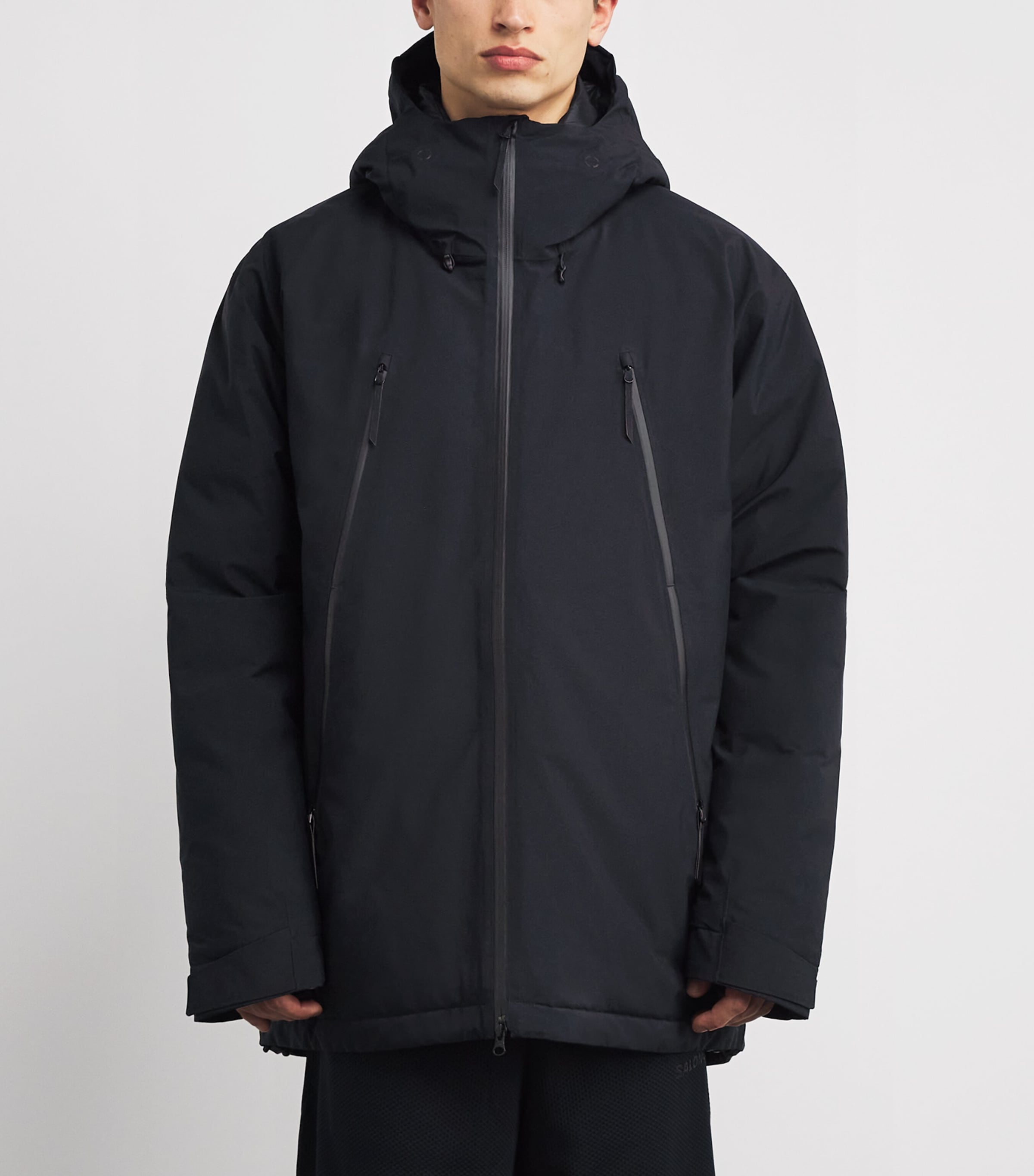 MM6 Maison Margiela Black x Salomon Technical Down Jacket | Harrods UK