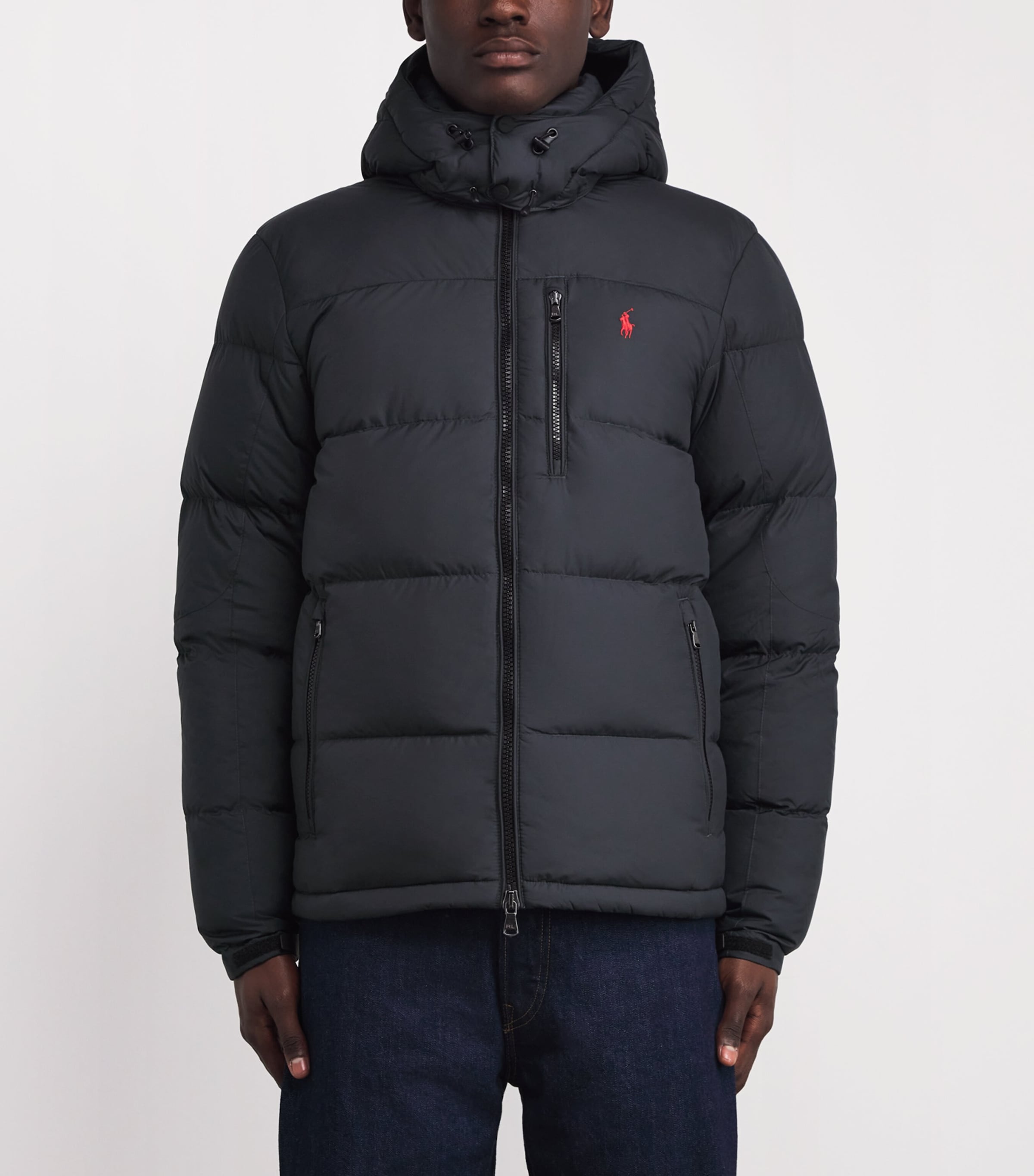 Polo Ralph Lauren Black Water-Resistant Down Gorham Puffer Jacket