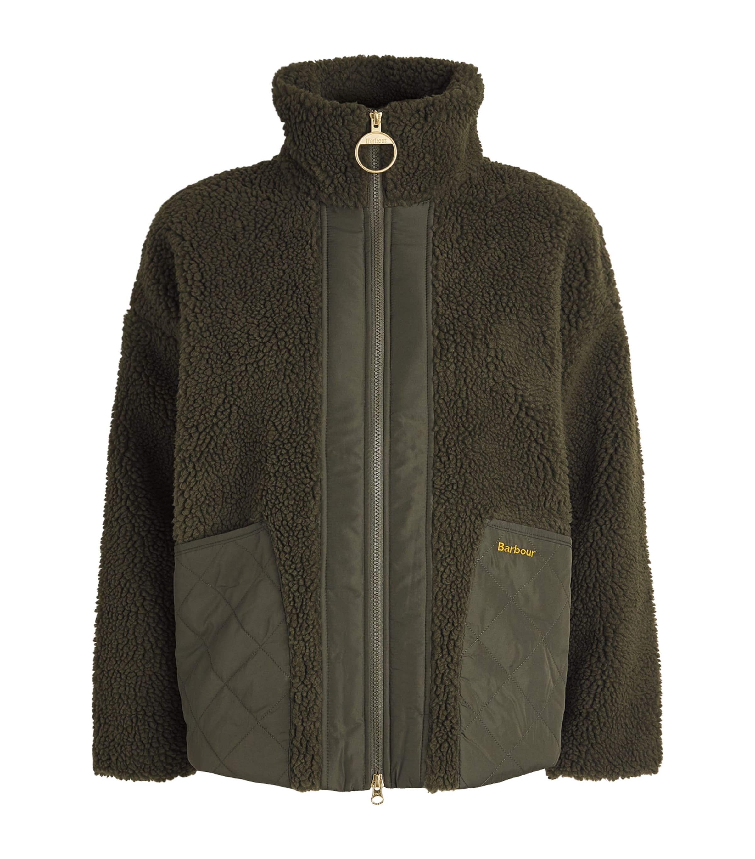 Barbour Green Fleece Brawby Jacket | Harrods US